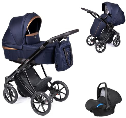 Kinderwagen-Set 4 in 1 Dante inkl. Sportsitz und Autositz - 13 Teile - in 12 Designs