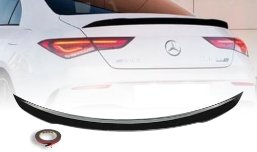 MpTuned MB W118 C118 Heckspoiler schwarz glänzend Kofferraumspoiler für CLA Klasse W118 2019- Jahr Modelle Performance Tuning Restyling