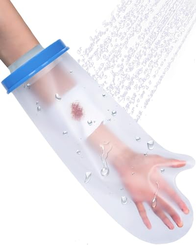 AQUASHIELDING Wasserdichter Gipsabdeckarm, Gipsabdeckarm, weicher, bequemer Gipsschutz für Duscharm, Gipsabdeckung zum Schwimmen (2 Stück)