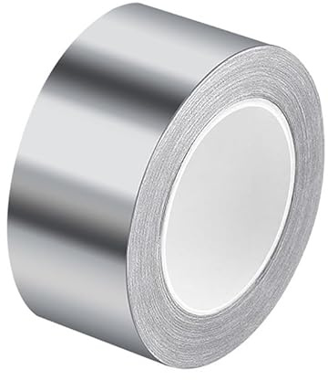 Hitzeschutzband,Auspuff Hitzeschutzband Hochtemperaturbeständiges Aluminiumfolienband, Küchenrohr-Reparaturband, Selbstklebende Dichtungsfolie, Wärmeisolierung, auslaufsicheres Band(Size:10M_5CM)