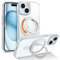 Telaso Magnetic Case for iPhone 15 Case, [Compatible with MagSafe] with 360° Rotatable Ring Stand Slim Shockproof Protective Phone Cases for iPhone 15 6.1, Clear