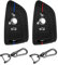 FT FUNTOR 2 Stück Schlüsselhülle für BMW,Passend für BMW 1 2 3 5 6 7 Series Active Tourer F21 F45 F46 F48 X1 F48 X3 X4 X5 X6 F15 F85 F15 F16,3 Tasten Silikon Schlüsselhülle (Schwarz Rot+Schwarz Blau)