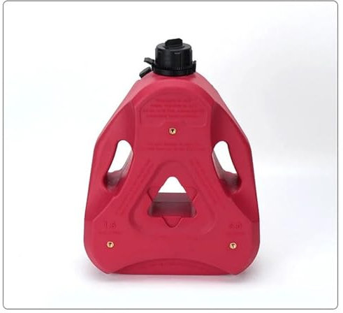 LCQSYE Bidon Essence Bidon de Carburant en Plastique PE de 1,6 gallons, réservoir d'essence et d'huile, Jerry pour Accessoires de remorques Bidon de Carburant(Red)