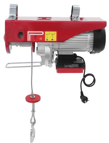 awolsrgiop Elektrische Seilwinde, 1000W 1000KG Elektrischer Hebezug mit Drahtlose Fernbedienung und 12m Drahtseil, Elektrischer Kettenzug Motorwinde Hub Seilhebezug Seilzug Winde Kran