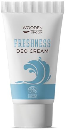 Wooden Spoon Crema Deodorante Biologica Freshness – Deodorante Naturale al Limone & Cocco, Senza Alluminio, Ipoallergenico, Assorbimento Rapido, Applicazione Senza Mani – 40 ml