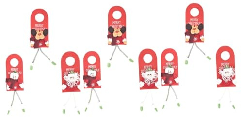 Alipis 9pcs Classic Xmas Ornaments Christmas Adornment Door Knob Hanging Decor Xmas Decor Party Accessory