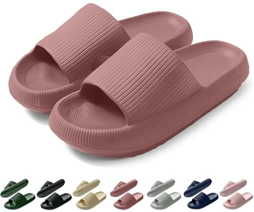 Ciabatte Donna Uomo Estive Mare Pantofole Eleganti Piscina Spiaggia Sandali Nuvola Gomma Casa Antiscivolo Comode Doccia Morbide Slides Blush 250