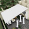 Tenda a Vela 5 x 10 m Protezione Raggi UV Facile da Installare Tende Parasole Esterno con Occhielli Tenda a Vela per Patio Pergola Cortile-Sabbia, Bianco