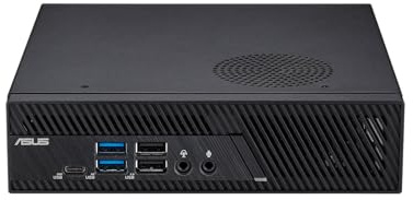 ASUS PB63-B3203AH Mini Desktop PC | Intel Core i3-14100, Intel UHD Grafik, 8GB DDR5 Speicher, 256GB M2. NVMe PCIe 4.0 SSD, WiFi 6E, Bluetooth 5.2, Windows 11 Pro