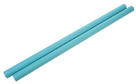 Bastones de Yoga Espalda 2 Piezas, Tubo Recubierto de Espuma | Azul, Tacto Cómodo, Varillas de Metal para Estiramiento y Apertura Trasera
