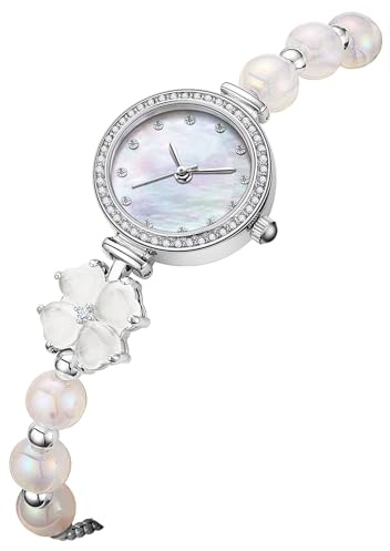 findtime Armbanduhr Damen Analoge Quarz Damenuhren Elegant | Exquisite Stylisches Elegante Vintage Uhr für Frauen Verstellbar Armreif Strass Design Schmuck Verstellbare Armband