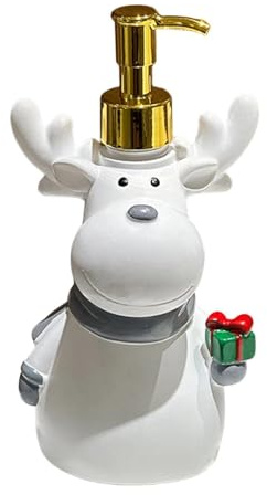 Distributeur de liquide Distributeur de savon Elk, distributeur liquide vaisselle créatif et multifonctionnel Flacon de savon de comptoir