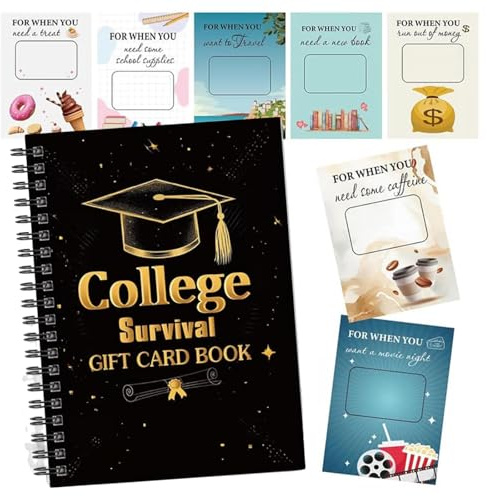 Geschenkbuch for den Studienabschluss 2026 - Originelle Geschenkkarte for den College-Abschluss, Organizer for den Abschied vom Zuhause und die Hochschule, Geld- und Kartenhalter for Absolventen