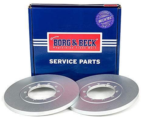 Borg & Beck BRAKE DISC PAIR Toyota Hi-Ace 2.4 TD RWD 95-