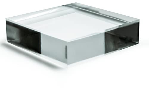 Solid Clear Acrylic Block - Decorative Pedestal, Plinth, Riser for Display Showcase (DS/G89)