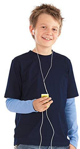 TRIGEMA Jungen T-Shirt aus Single-Jersey 336202, Navy, 116