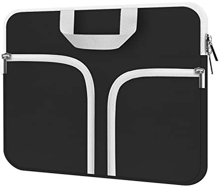 HESTECH Chromebook Case,11.6-12.3 Laptop Sleeve Neoprene Computer Bag Handle Protective Cover for Acer R11/Spin 311/HP Stream/Samsung/Surface Pro X/7/6/5/Go 12.4/13 inch MacBook Air/Pro M2 M1,Black