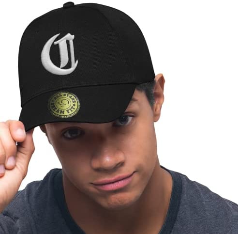 Unisex Snap Back Cap Flex fit Kappe Baseball Damen Herren Hut Mütze Caps Gothic 3D A-Z Snapback (C)
