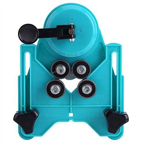 Garosa 0.2-3.1inch / 4mm-80mm Adjustable Drill Bit Diamond Hole Locator Glass Tile Diamond Hole Cutter Saw Guide Openings Centering Locator Holder with Vacuum Base Sucker