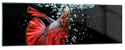 ARTTOR Bilder auf Glas 160x50cm Wandbild Glasdruck Tiere - 3492
