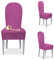 Banzaii – Coprisedia Antimacchia con Schienale Tondo – Vestisedia Seduta e Schienale Tondo per sedie da cucina, sala da pranzo, cerimonia, ristoranti - 2 Pezzi Fuxia Made in Italy