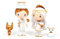 DJECO - Tinyly Marguerite & Léoplold Puppen Fashion und Zubehör, Mehrfarbig (36959)