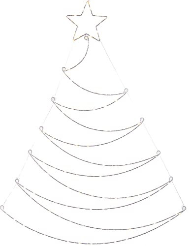 WeRChristmas Pre-Lit Christmas Tree Silhouette, 117 Warm White LED Lights, WRC-10099