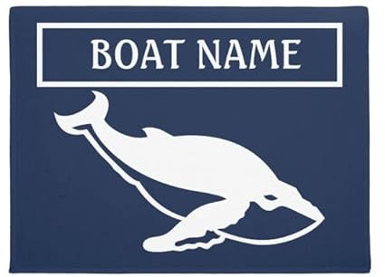 NA Doormat Indoor Entrance Personalized Nautical Welcome Anchor Rope Boat Name Door Mat Housewarming Gift