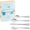Maverton Set de Couverts De Table Bebe 1 An personnalisé - Coutellerie dans coffret imprimé - Couvert Enfant Inox Thème Animal Cadeau Enfant 1 anniversaire - Cadeaux bébé - Couverts gravés-Chaussettes