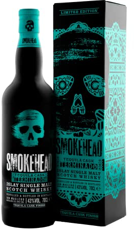 Smokehead Tequila Cask Terminado Islay Single Malt Scotch Whisky | Schottland trifft Mexiko | stark rauchig & zitrusfrisch | 43% vol. | 700 ml