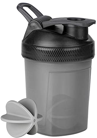 Spancare Sports Protein Shaker Flasche 300 ml (2 Stück) mehrfarbig (schwarz)