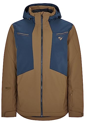 Ziener Herren TAFAR Ski-Jacke/Snowboard-Jacke | atmungsaktiv, wasserdicht, walnut dob, 58