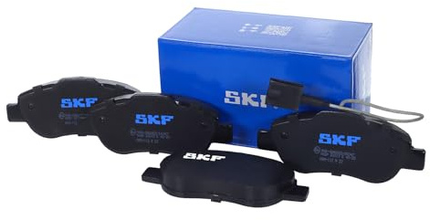 SKF Scheibenbremse Bremsbelag VKBP 80313 E-4er Set - Position Vorderachse Höhe 77 mm Länge 154 mm Breite 83 mm Dicke 17,5 mm - OE Qualität | Kompatibel mit: FIAT 500, 500 C, PANDA, PANDA, PANDA Kasten/Schrägheck, FORD KA