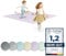 Ehrenkind® Krabbelmatte PRO | Extra dick und soft | Made in Germany |Spielmatte Baby | Oeko-Tex 100 | Größe 240x180 cm FLIEDER