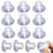 HLBKPX Lot de 12 ventouses pour auvent de caravane, van - Ventouses en verre PVC - Pour camping-car, van - Auvent et organiseur à suspendre (4,5 cm)