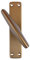 Maniglia Cremonese Finestra in Alluminio Anodizzato - Maniglie per Finestre in legno - Colore Bronzo, Dotata di 4 Viti per legno, 1 Pezzo (Gioco 1)