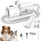 pecute Hundestaubsauger 12000 Pa Super Saugkraft, Profi Haustierpflegeset mit Bürste & 1.5L Staubbehälter, Multifunktionaler Hundeschermaschine Hund Katze mit Hunderasierer Pflegewerkzeugen