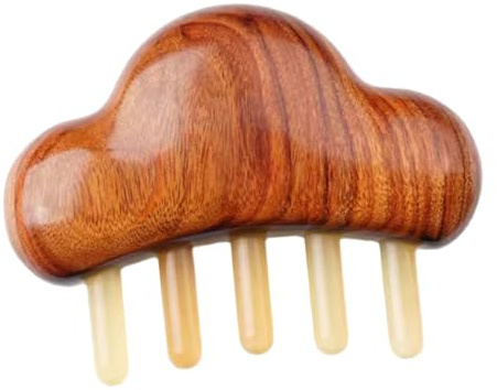 Abaodam Horn mit Komfortabler Passform Massagekamm in Wolkenform und Kopfhautmassage Wohlbefindens für Zuhause und Schönheitssalons