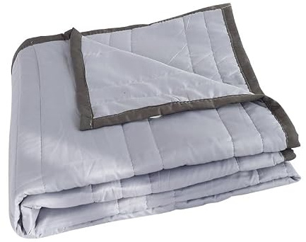 Emmoal Kühldecke 150 x 200 cm–Selbstkühlende Sommerdecke,Kühldecken zum Schlafen,leichte dünne Kühlende Decke für Mensch und Hund, weiche Kältedecke für Bett, Sofa & Reisedecke, Grau