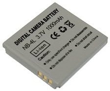 Battery for Canon IXUS 115 HS - LEGRIA Mini - PowerShot ELPH 100 HS, ELPH 300 HS, ELPH 310 HS - PowerShot TX1 Camera - Replacement for NB-4L Battery