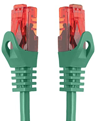 BIGtec 0,5m LAN Kabel Netzwerkkabel Patchkabel Ethernet 2 x RJ45 Stecker High Speed grün kompatibel zu Cat.5 Cat.6 Cat.7 Cat.8 Switch Router Modem Patchpanel Access Point Patchfeld