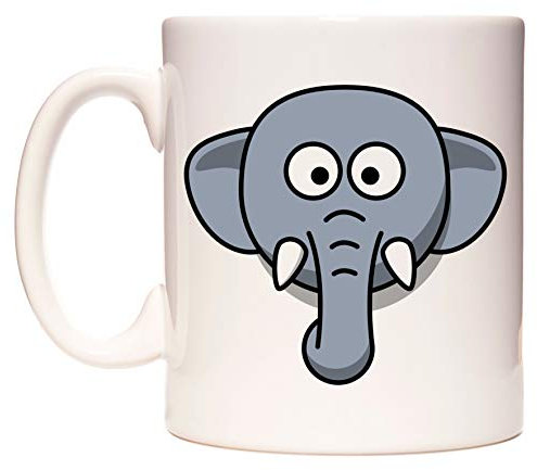 WeDoMugs Cute Elephant - Ceramic 11oz Coffee Tea Gift Mug Cup
