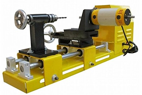 GOWE 80mm Chuck 600W Motor Mini Lathe Machine, Small Woodworking Lathe for DIY