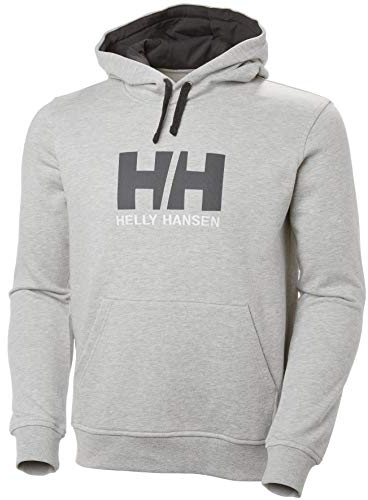 Helly Hansen Herren HH Logo Kapuzenpullover, Grau-Melange, M