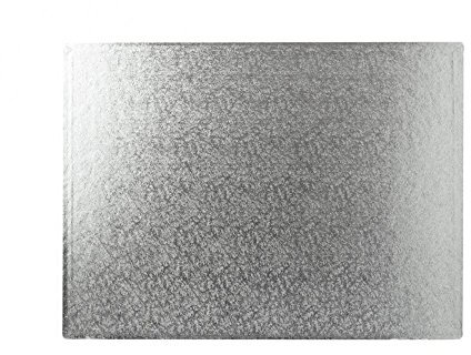 14 x 10 Silver Oblong Cake Drum 12mm Thick