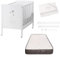 Cuna Colecho de Bebe, Kit para Unir la Cuna con la Cama, Colchón HR Morfeo Certificado Oeko-Tex® y CertiPUR, 4 Ruedas, Sábana Bajera y Encimera de Algodón Natural. Indi CoolDreams CoolDreams