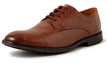 Clarks Herren Ronnie Walk Derbys, Braun British Tan Lea, 44.5 EU