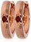 XEN Creolen mit Rhodolith ca. 0,29 ct. rosèvergoldet