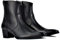 COWSDELLA Stivali da uomo in pelle con suola in gomma Stivali da Moto da Motociclista Cowboy con cerniera Chukka Stivaletti Classico Tacco Alto