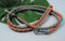 BULLYZEI Verlängerungsleine verstellbar geflochten Ozean-orange 2m x 12mm
